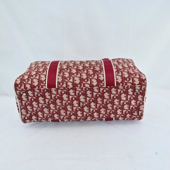 Authentic Christian Dior Mini Boston No2 Trotter Canvas Handbag bsj746-110725 - Picture 10 of 16